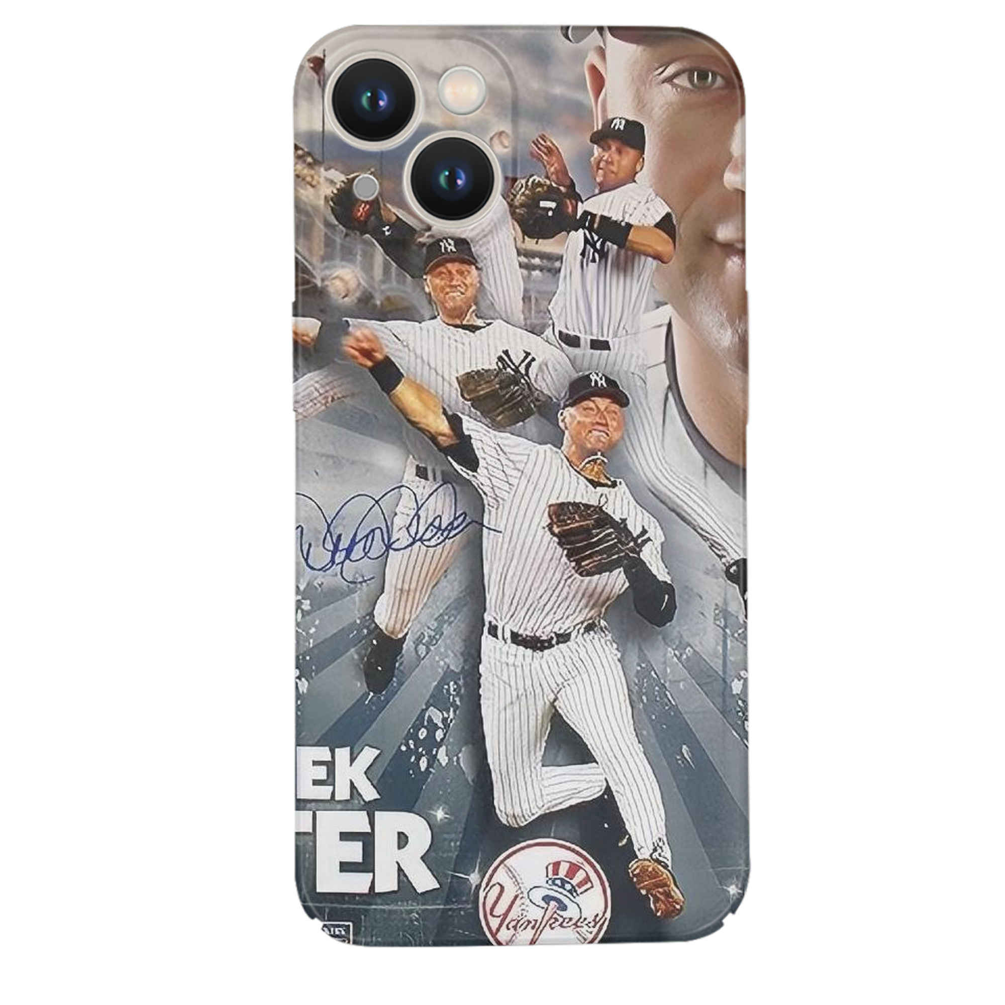Derek Jeter 109 IPhone 14 Series Full-Cover Hard Case – Shockproof With Raised Camera Protection – Precise Cutouts, Wireless Charging Compatible – Durable, Anti-Yellowing, Easy To Clean
